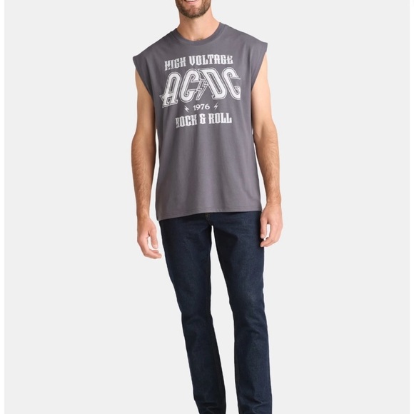 AC/DC Men's & Big Men's Graphic Muscle Tank - Picture 3 of 6